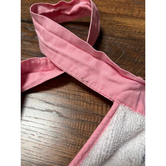 Vintage Clothing - Terry Cloth Half Apron - Mid Century House Scene Royal Terry - Picture 5 of 5